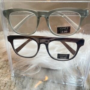 Jones New York Reading Glasses Set in Gray and Brown